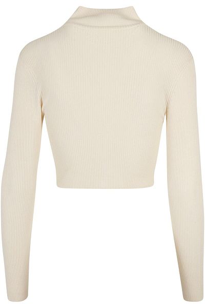 Urban Classics Damen Ladies Cropped Rib Knit Zip Cardigan