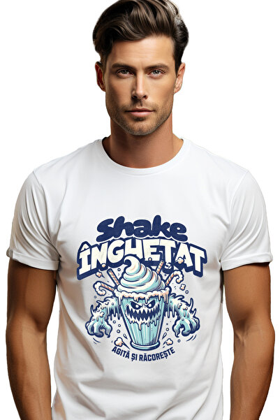 StoryGift Romania Tricou Barbati Shake Inghetat Agita Si Racoreste Pahar Furi...