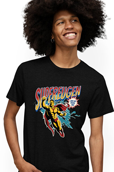 StoryGift Romania Tricou Barbati Super Eugen, Supererou Sunt Aici Pentru Tine...