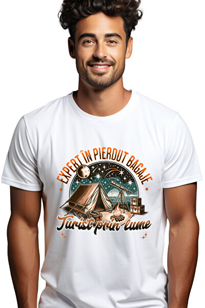 StoryGift Romania Tricou Barbati Expert In Pierdut Bagaje, Turist Prin Lume C...