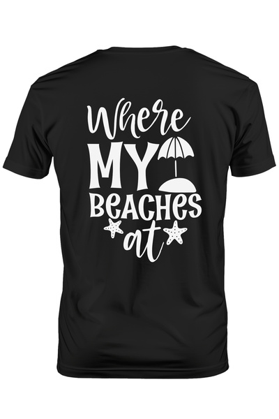 StoryGift Romania Tricou Barbati Cu Mesajul In Engleza "where My Beaches At" ...