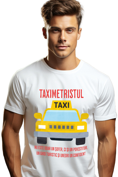 StoryGift Romania Men's T-Shirt Taxi Car, Storytellers Crafts With Print On T...