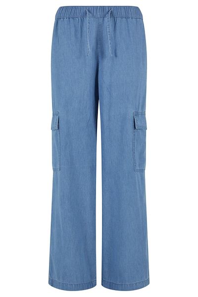 Urban Classics Damen Ladies Light Denim Cargo Pants