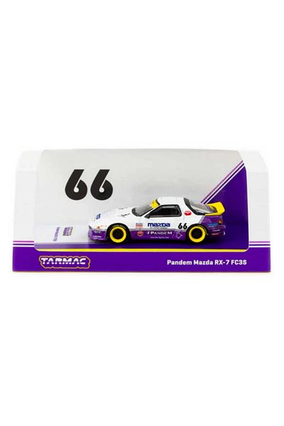Skygo Tarmac Works 1/64 Pandem Mazda Rx-7 Fc3S White / Purple - Hobby64