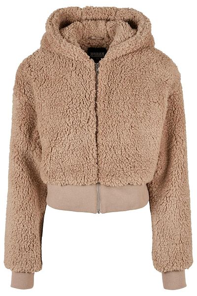 Urban Classics Damen Ladies Short Oversized Sherpa Jacket