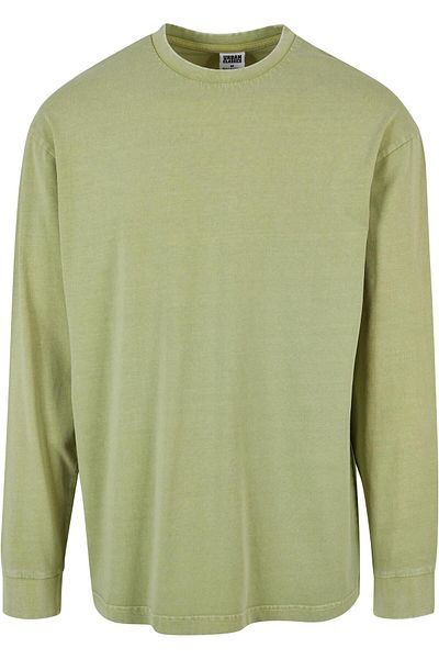 Urban Classics Herren Heavy Boxy Acid Wash Longsleeve