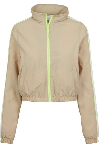 Urban Classics Damen Ladies Short Piped Track Jacket
