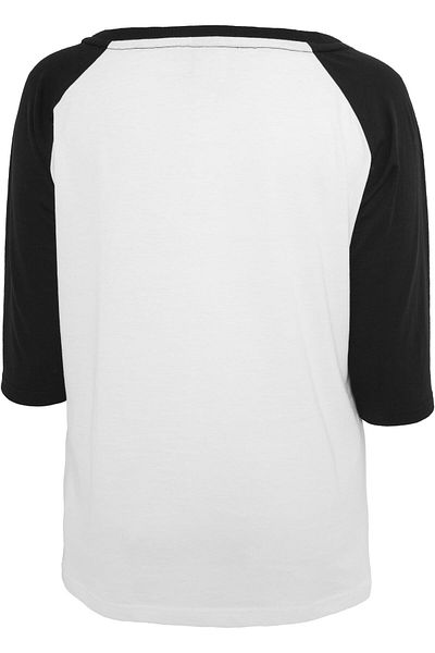 Urban Classics Damen Ladies 3/4 Contrast Raglan Tee