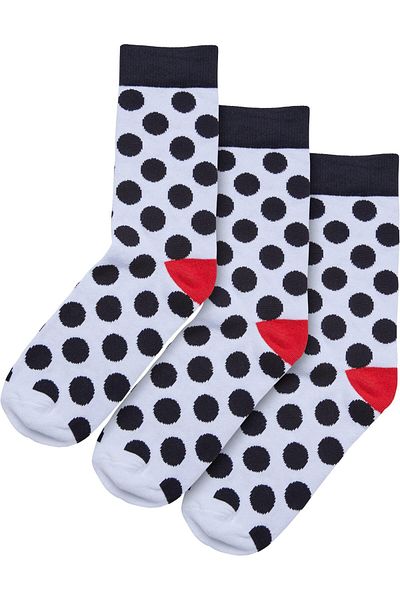 Urban Classics Unisex Basic Polka Dot Socks 3-pack