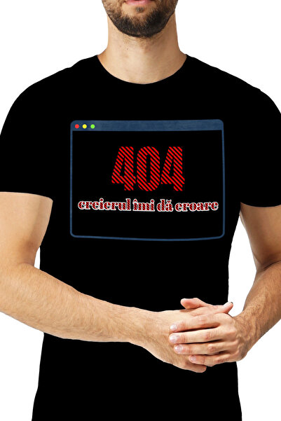 StoryGift Romania Tricou Barbati Tabel Computer Text Creierul Imi Da Eroare C...