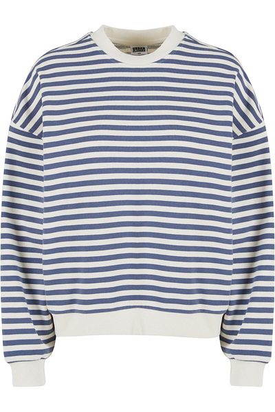 Urban Classics Damen Ladies Oversized Striped Crewneck