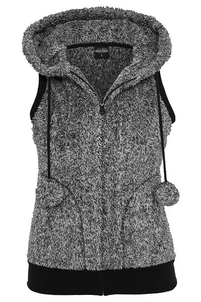 Urban Classics Damen Ladies Melange Teddy Vest