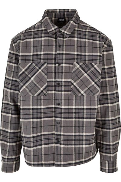 Urban Classics Herren Boxy Kane Check Shirt