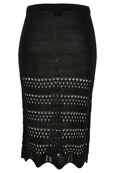 Urban Classics Damen Ladies 3/4 Crochet Knit Skirt