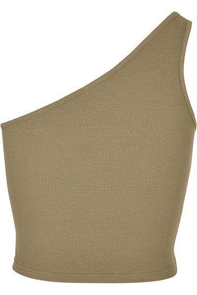 Urban Classics Damen Ladies Cropped Asymmetric Top