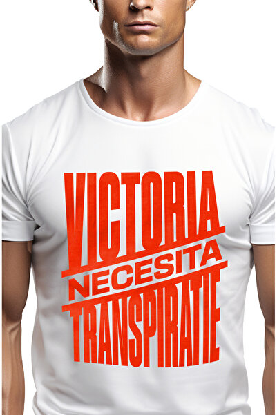 StoryGift Romania Ανδρικό T-shirt με Εμπνευστικό Μήνυμα, Αθλητικό Κείμενο,  "...