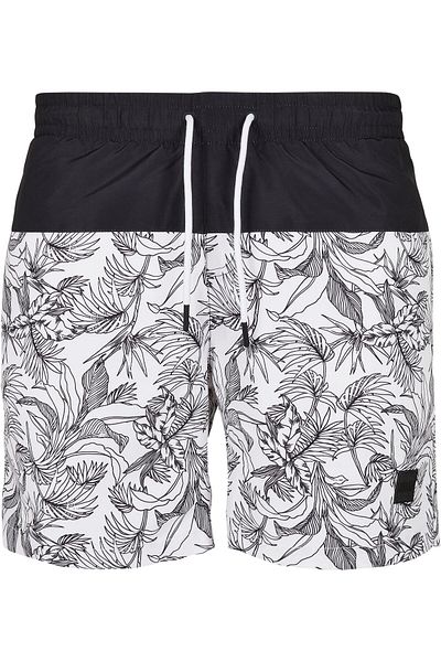 Urban Classics Herren Low Block Pattern Swim Shorts