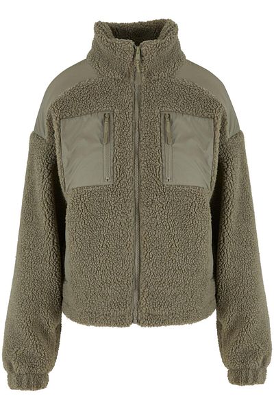 Urban Classics Damen Ladies Sherpa Mix Jacket
