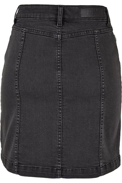 Urban Classics Damen Ladies Stretch Button Denim Skirt