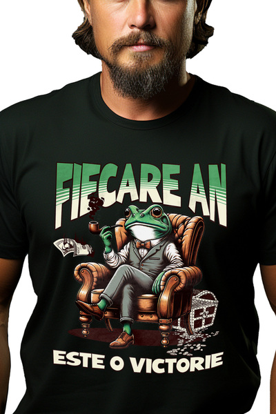 StoryGift Romania Tricou Barbati Fiecare An Este O Victorie, Antreprenor, Afa...