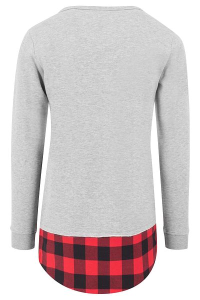 Urban Classics Herren Long Flanell Bottom Open Edge Crewneck