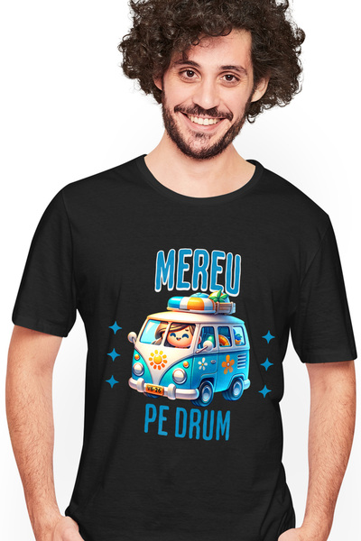 StoryGift Romania Tricou Barbati Mereu Pe Drum Fata In Calatorie Aventura Cu ...