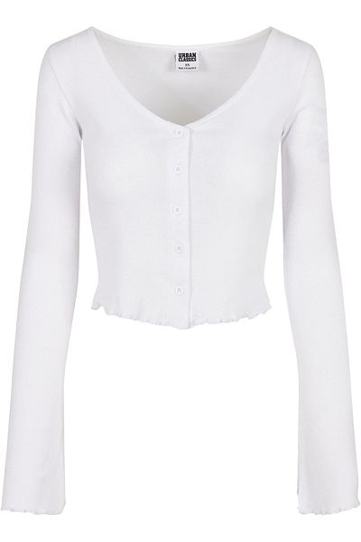 Urban Classics Damen Ladies Cropped Rib Cardigan