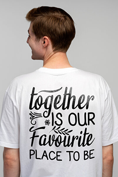 StoryGift Romania Tricou Barbati Mesajul In Engleza "together Is Our Favourit...