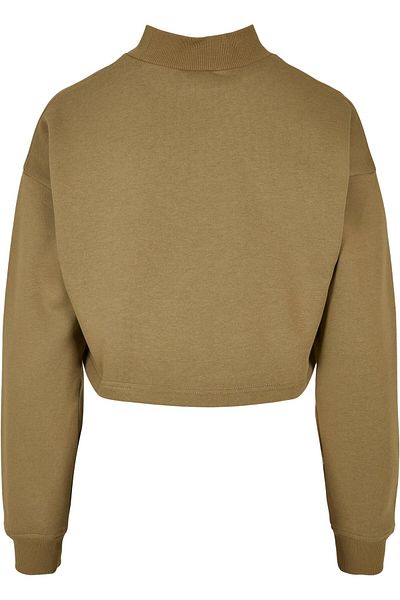 Urban Classics Damen Ladies Cropped Oversized Sweat High Neck Crew