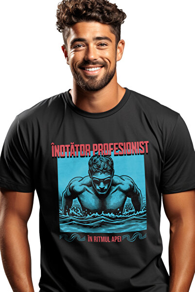 StoryGift Romania Tricou Barbati Înotator Profesionist, Iubitor De Sport In A...