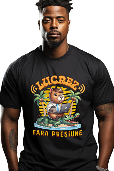 StoryGift Romania Tricou Barbati Lucrez Fara Presiune Animal Cu Camasa Si Cra...