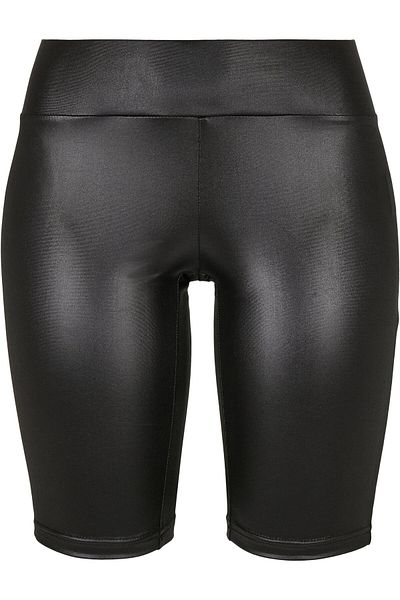 Urban Classics Damen Ladies Synthetic Leather Cycle Shorts
