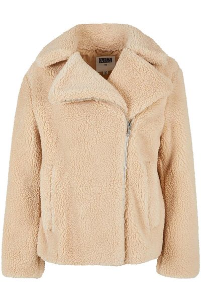 Urban Classics Damen Ladies Sherpa Biker Jacket