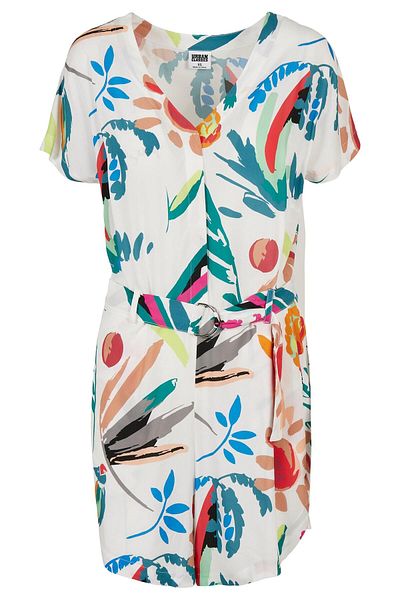 Urban Classics Damen Ladies Short Viscose Belt Jumpsuit