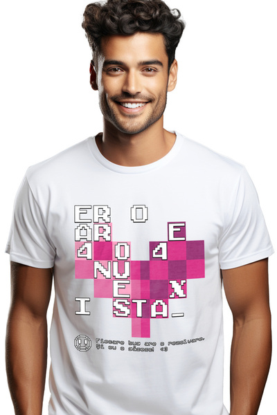 StoryGift Romania Tricou Barbati Inima Din Pixeli Programator Eroare 404 Nu E...