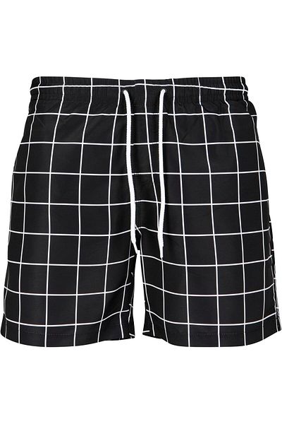Urban Classics Herren Check Swim Shorts