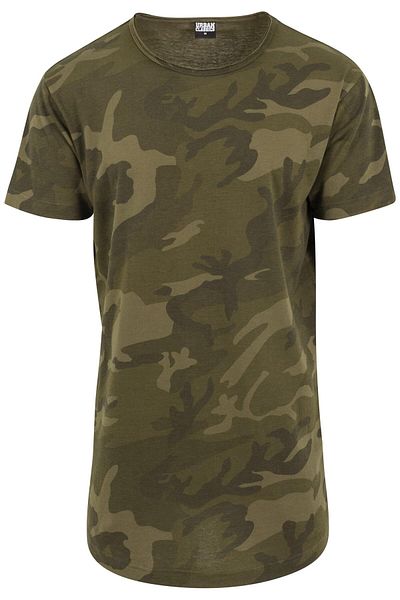 Urban Classics Herren Camo Shaped Long Tee