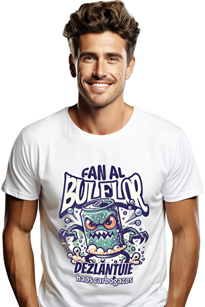 StoryGift Romania Ανδρικό T-Shirt Bubble Fan Unleashes Chaos Carbogazos με στ...