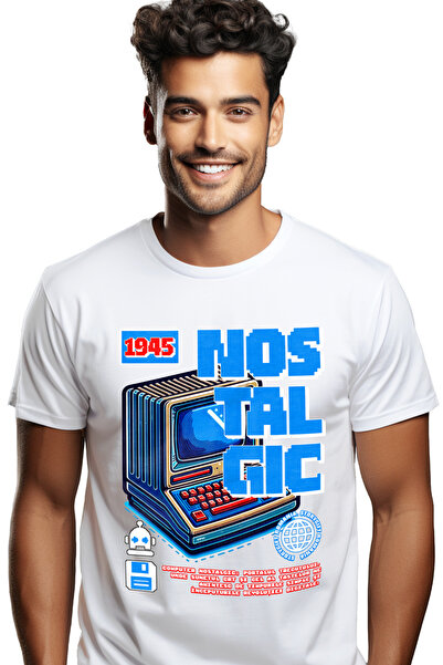 StoryGift Romania Tricou Barbati Cumputer Nostalgic Vintige Iubitorii De Calc...