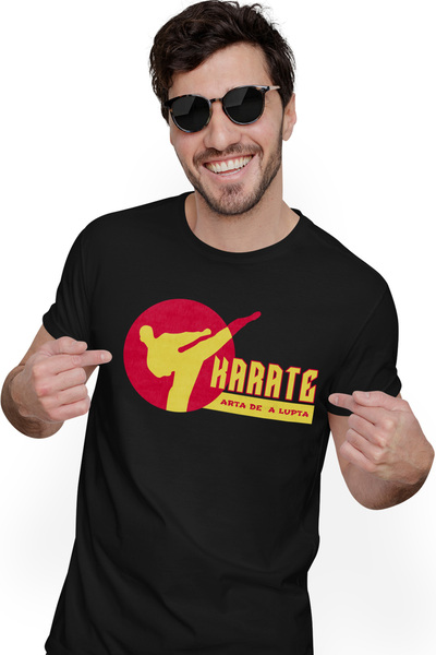 StoryGift Romania Tricou Barbati Iubitorii De Arte Martiale Karate Lovitura P...