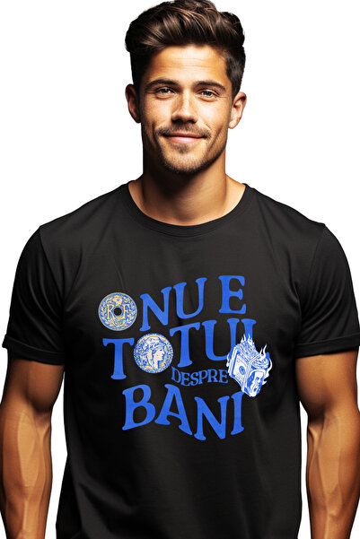 StoryGift Romania Tricou Barbati Nu E Totul Despre Bani Teanc De Bani Bancnot...