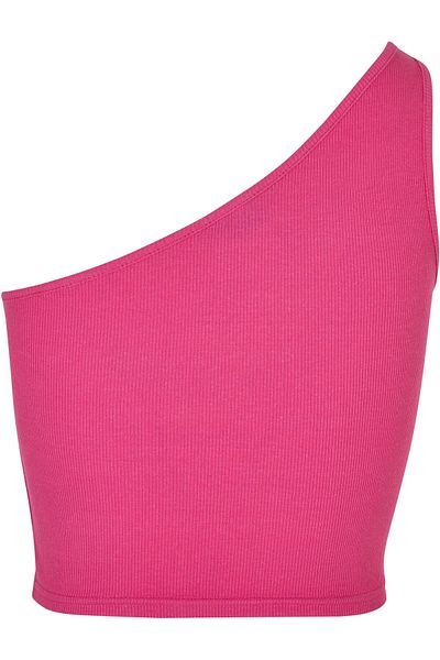 Urban Classics Damen Ladies Cropped Asymmetric Top