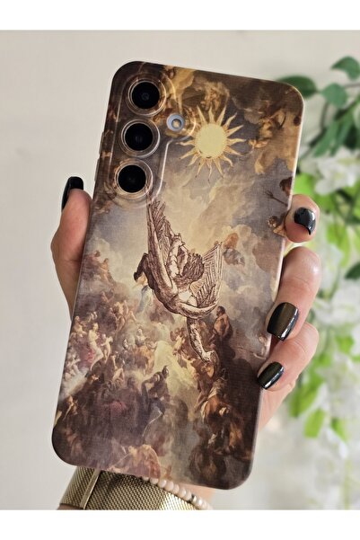 Samsung Galaxy A35 Compatible Artistic Patterned Transparent Phone Case