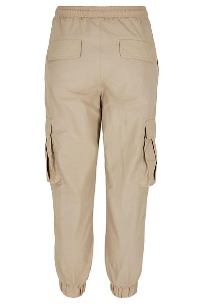 Urban Classics Damen Ladies High Waist Crinkle Nylon Cargo Pants