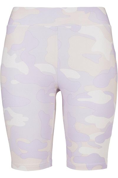 Urban Classics Damen Kadın Yüksek Bel Camo Tech Bisiklet Şortu