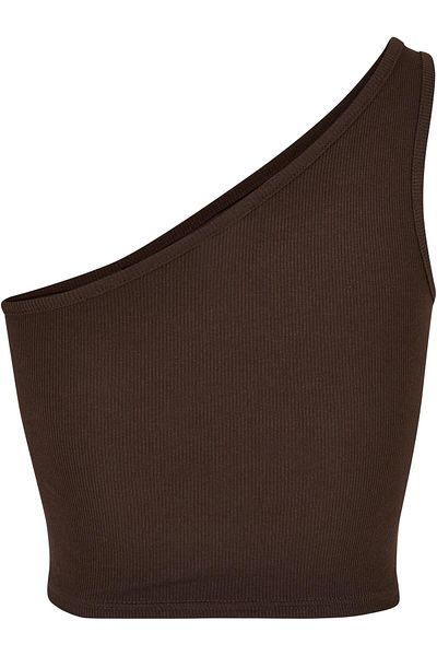 Urban Classics Damen Ladies Cropped Asymmetric Top