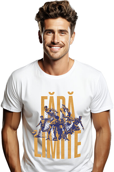 StoryGift Romania Tricou Barbati Echipa De Fotbal, Atacant, Sport Text Fara L...