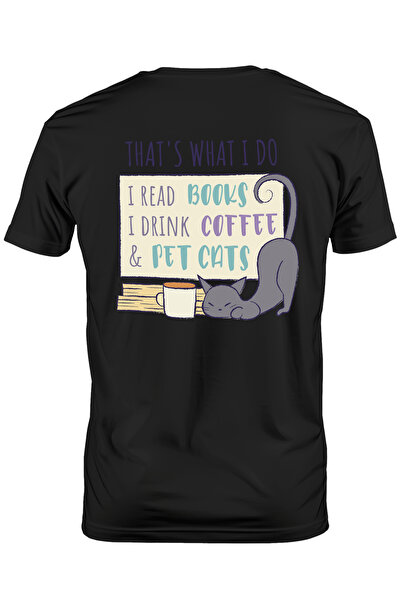 StoryGift Romania Tricou bărbătesc cu pisică adormită, text în engleză Asta f...