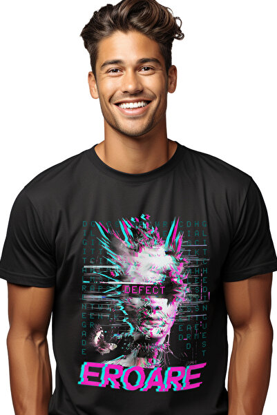 StoryGift Romania Tricou Barbati Femeie Robot Arta Abstracta Defect. Eroare C...