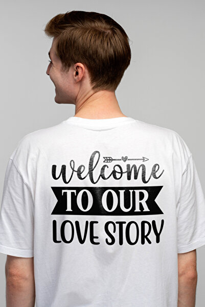 StoryGift Romania Tricou Barbati Cu Mesajul "welcome To Our Love Story" - Bun...